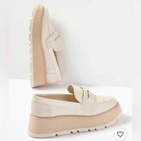 Dolce Vita Tieko Platform Loafers in Ivory - Picture 10 of 10